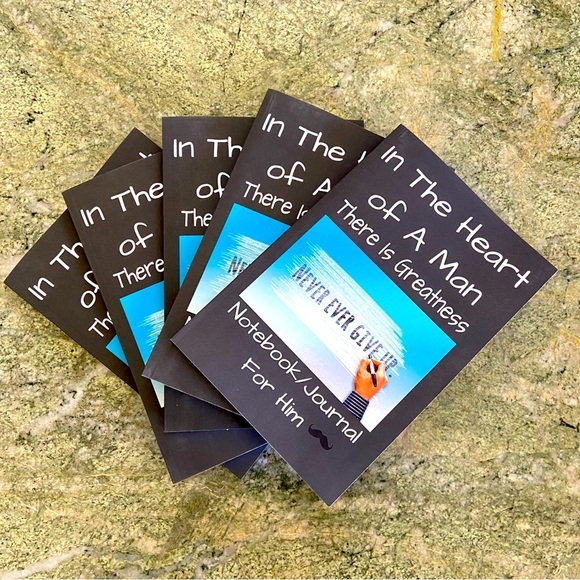 Notebook | Journal for Him. “In the Heart a Man There Greatness” - Picture 1 of 5